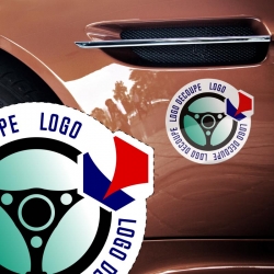 Logo découpé personnalisé - plaque-rallye.fr