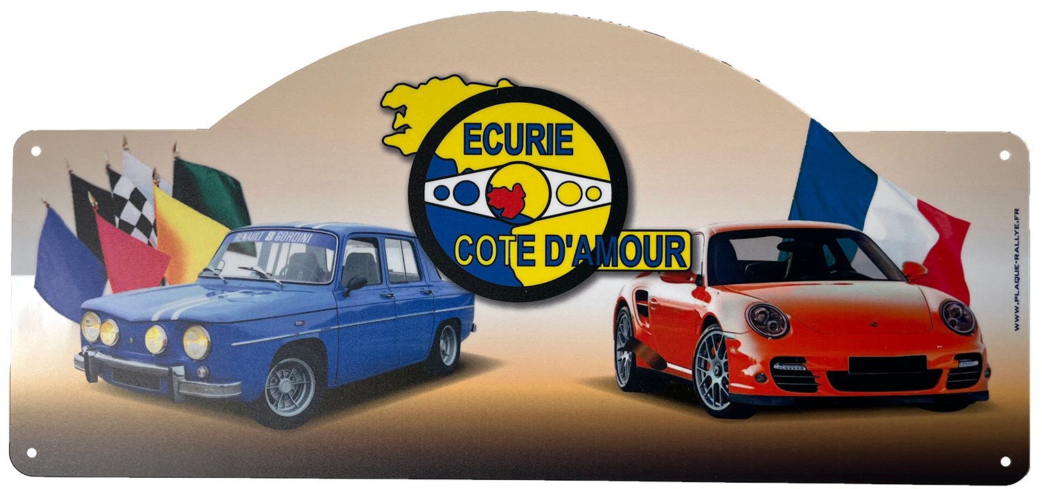 PLAQUE DE RALLYE - ECURIE COTE D'AMOUR - 2022