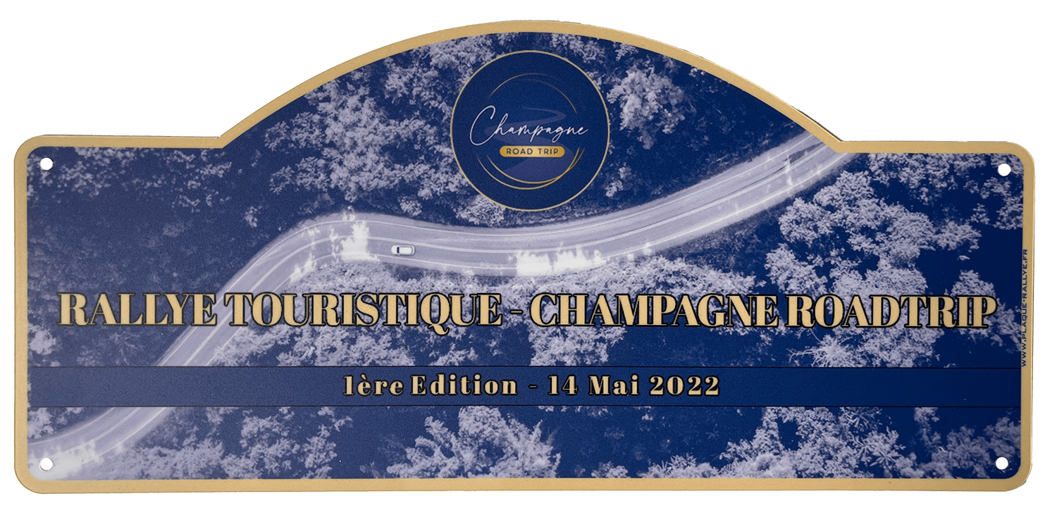 PLAQUE DE RALLYE - CHAMPAGNE ROADTRIP - 05/2022