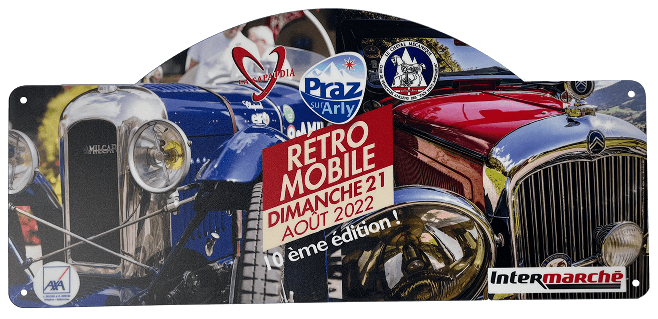 PLAQUE DE RALLYE - RETROMOBILE - 08/2022